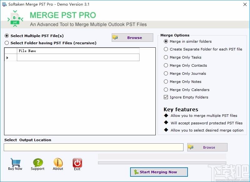 Softaken Merge PST Pro下载,PST文件合并软件