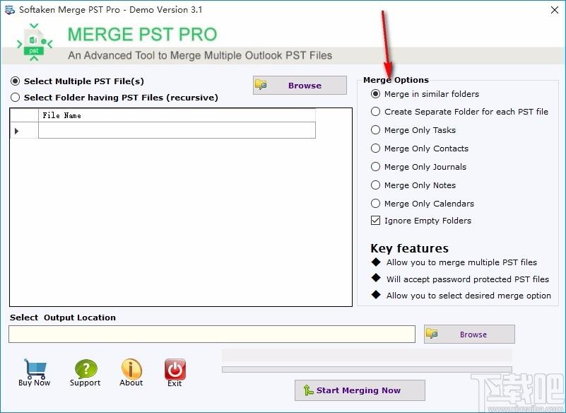 Softaken Merge PST Pro下载,PST文件合并软件