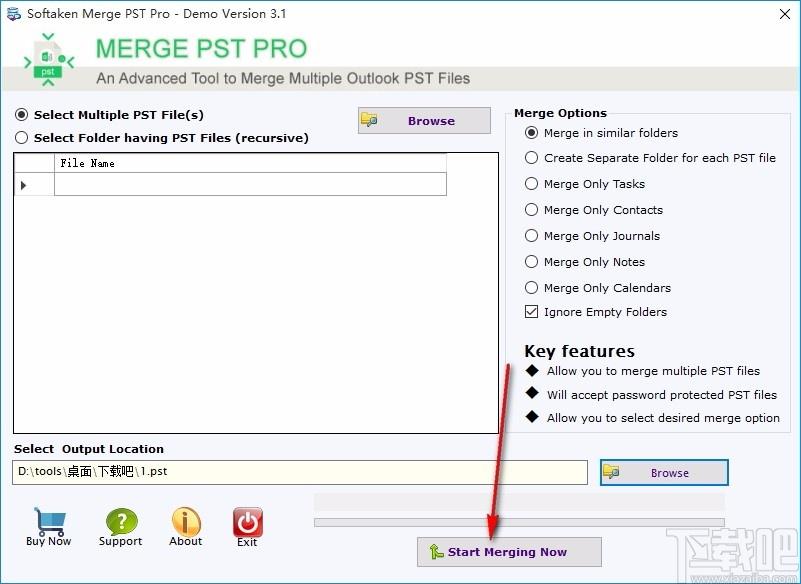 Softaken Merge PST Pro下载,PST文件合并软件